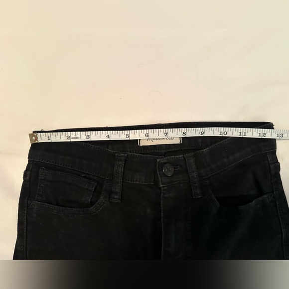 Madewell Jeans - Road Tripper Black Denim Stretch Skinny Mid Rise Womens 24 - Picture 10 of 13